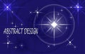 white flare circle star light abstract design Royalty Free Stock Photo