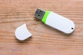 White flash drive mockup