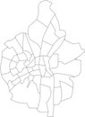 White neighborhoods map of MAASTRICHT, NETHERLANDS