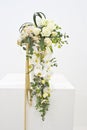 White flower arrangement for wedding bouquet Royalty Free Stock Photo