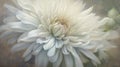 White Flower In Soft Light: Ultra Detailed Painting In Harmonious Color Palette