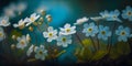 White flowers blue rays tv anemones ukraine radiate connection gods creation amateur vines beautiful moon cute..The beauty of