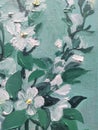 white flowers holiday bouquet design details painting