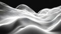 White flowing digital wave lines on a dark background Royalty Free Stock Photo