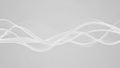 White flowing lines abstract background with subtle wave patterns Royalty Free Stock Photo