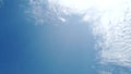 White fluffy and beautiful cumulus clouds like a cotton freedom motion tranform to many shape on blue sky time lapse