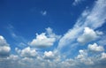 White fluffy clouds Royalty Free Stock Photo