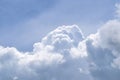 White fluffy clouds in the blue sky Royalty Free Stock Photo
