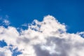 White fluffy clouds in the blue sky background.Cloudy white blue sky in the nice blue heaven sky