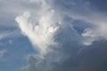 White fluffy clouds and blue sky texture and background Royalty Free Stock Photo