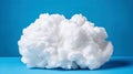 white fluffy clouds made of cotton wool. Generative AI Royalty Free Stock Photo