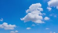 White fluffy clouds move horizontal in clear blues sky in bright sunny day, clouds skycaps background,Sky with clouds weather natu