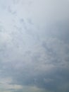 white fluffy light clouds in the blue sky