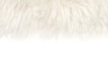 White fluffy wool texture isolated white background. natural fur texture. close-up for designers Royalty Free Stock Photo