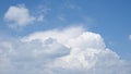 white flufy cloud abstract shape on blue sky background. beauty high natural in summer season