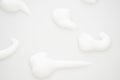 White foam bubbles texture. Shaving cream. Royalty Free Stock Photo
