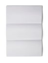 White folded blank sheet of paper for correspondence Royalty Free Stock Photo