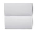 White folded blank sheet of paper for correspondence Royalty Free Stock Photo