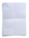 White folded paper. Royalty Free Stock Photo