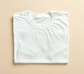 White folded t shirt