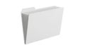 White folder icon isolated on white background Royalty Free Stock Photo