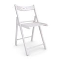 White folding chair