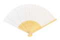 White folding fan