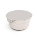 White food kontener for yogurts on a white