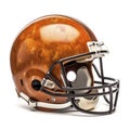 A white football helmet isolated on a clean background Royalty Free Stock Photo