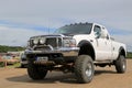 White Ford F250 Super Duty Pickup Truck