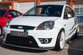 White Ford Fiesta ST in the Volrace Summer 2022, Circuit Ricardo Tormo, Cheste, Spain