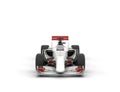 White Formula One Car - Front View Royalty Free Stock Photo