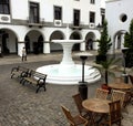 White fountain located at Paseo CayalÃÂ¡ in Guatemala City