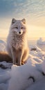 Frozen Beauty: Capturing The Arctic Fox In Karst Photography