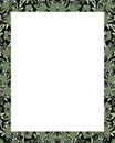 White Frame with Decorated Borders Royalty Free Stock Photo