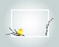 Vector frame with Easter motive