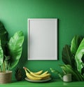 Tropical Frame Mockup Royalty Free Stock Photo