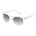 White Frame Wayfarer Style Sunglasses with Gradient Gray Lenses eyewear accessory Royalty Free Stock Photo