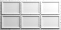 White frames on white brick background. 3d illustration Royalty Free Stock Photo