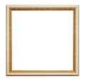 White Framework in antique style. Vintage picture frame isolated on white background Royalty Free Stock Photo