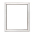 White Framework in antique style. Vintage picture frame isolated on white background Royalty Free Stock Photo