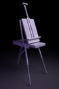 White french easel 3D
