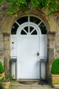 Front doors of an old brick building Royalty Free Stock Photo