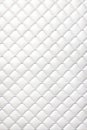 White furniture leather is stitched with quilted threads Royalty Free Stock Photo
