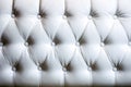 White Furniture Leather Upholstery Background Texture. Royalty Free Stock Photo
