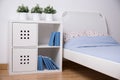 White furniture in teen bedroom Royalty Free Stock Photo