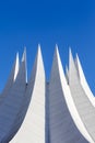 White futuristic roof with spikes