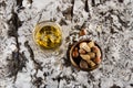 White galaxy stone kitchen countertop. Granite counter concept. Royalty Free Stock Photo