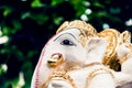 White Ganesh Elephant Hindu god statue