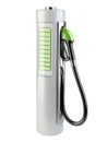 White gas pump - Battery. Use of nonconventional energy sources. Royalty Free Stock Photo